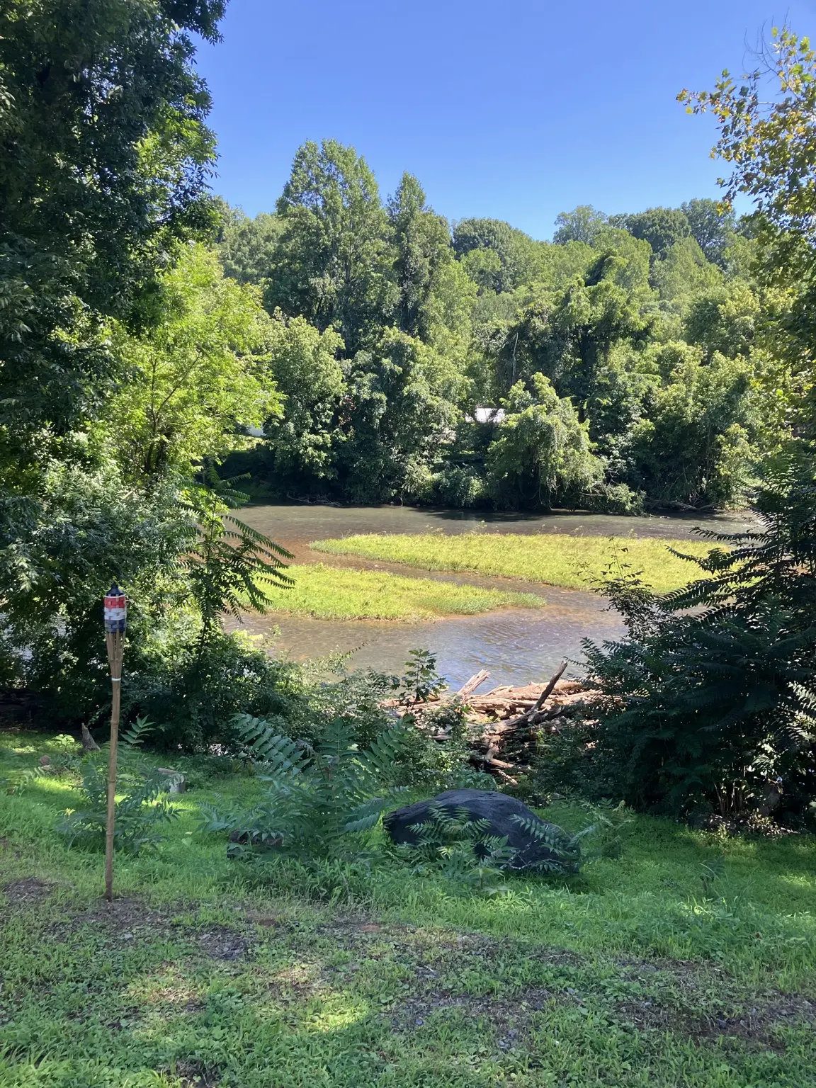 The Smith River beside the campground