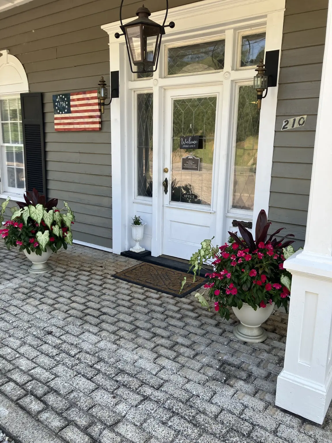 The welcoming park office entrance