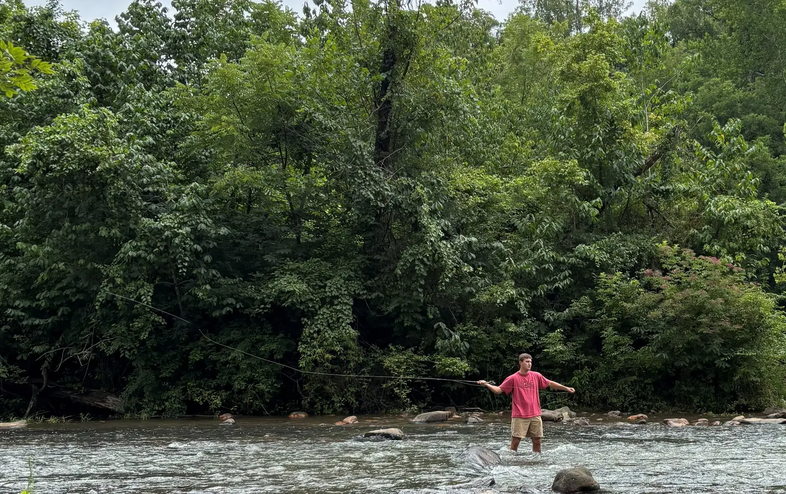 Fly fishing in the Smith River