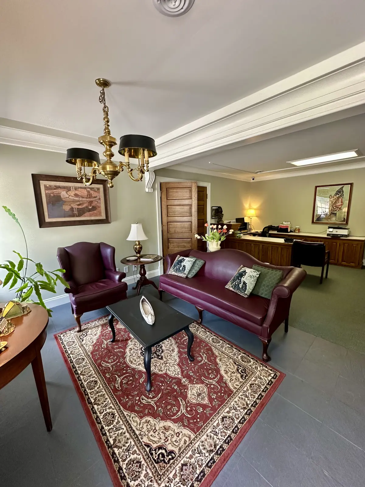 Interior of the campground office